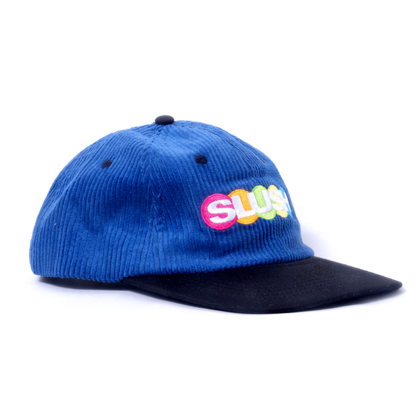 Smack Corduroy 6 Panel Hat (blue Black) – Slushcult