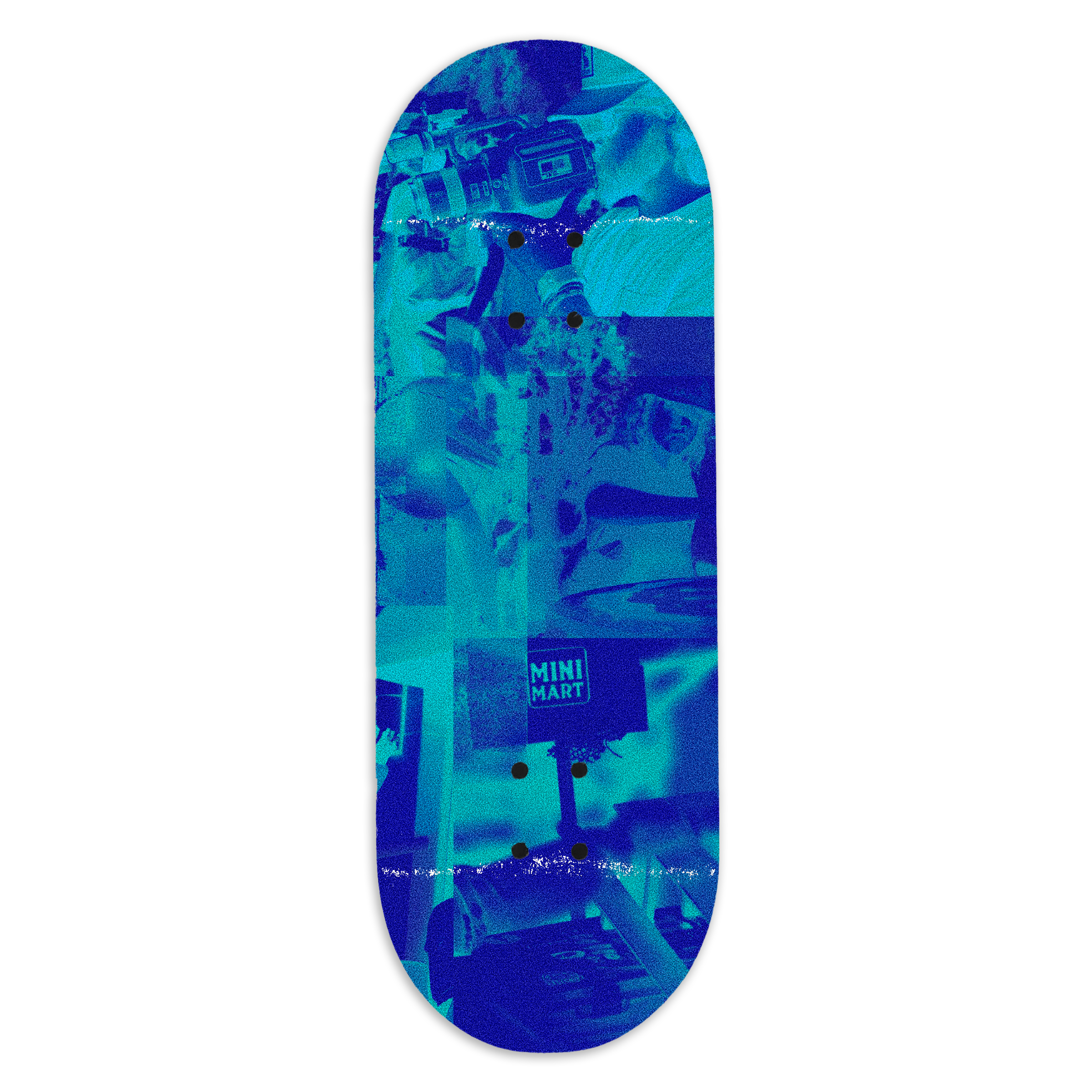 Slushcult "Blue Collage" Pro Fingerboard Deck MINI Skate Shop Slushcult 32mm Popsicle   Slushcult