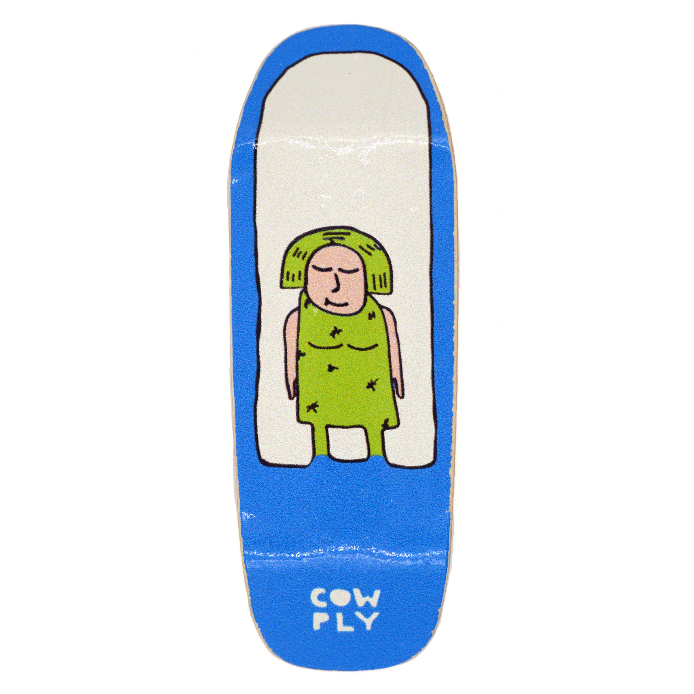 Cowply "Peaceful" Fingerboard Deck (Sandlot Shape) Fingerboard Decks Cowply Slushcult