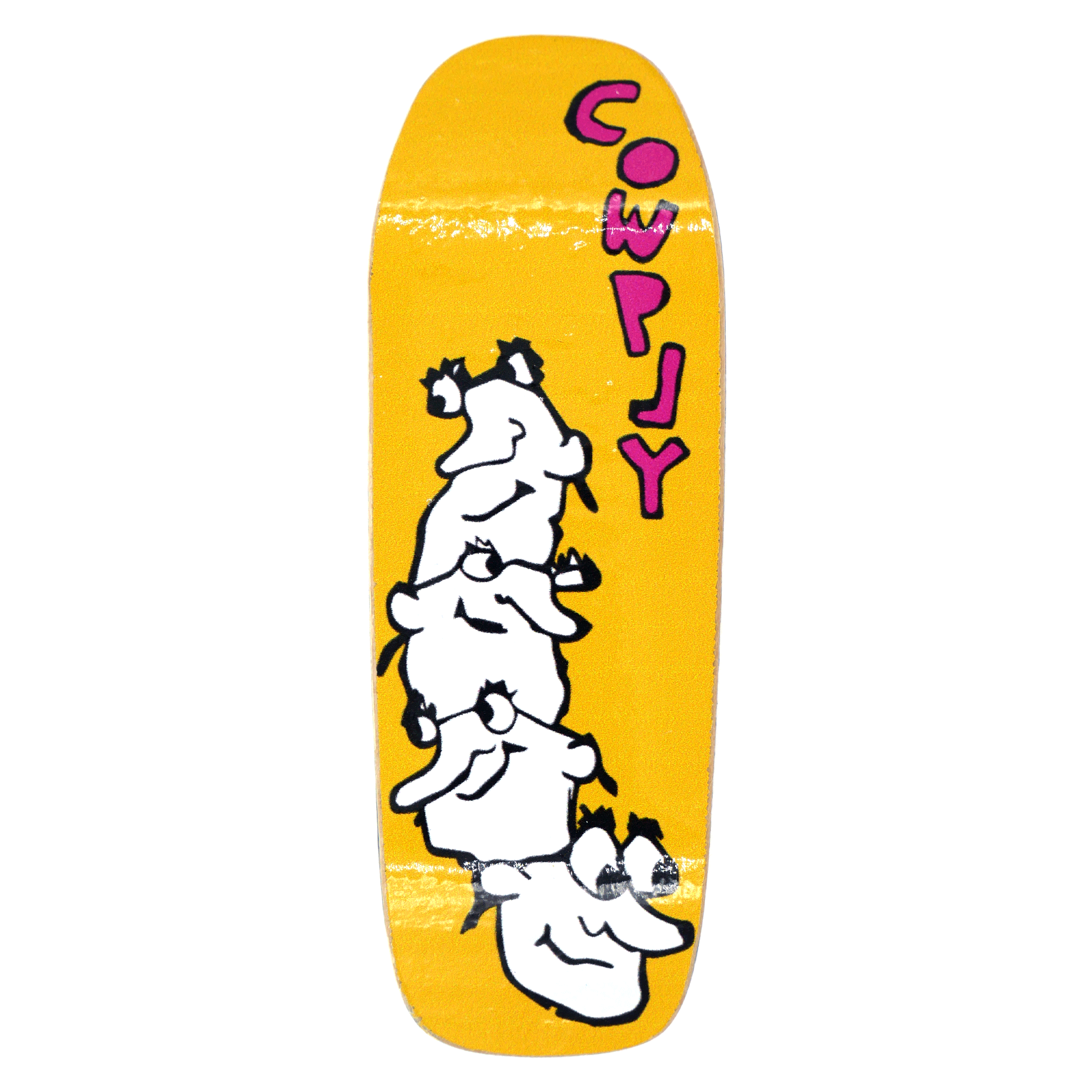 Cowply "Faces" Fingerboard Deck (Sandlot Shape) Fingerboard Decks Cowply Slushcult