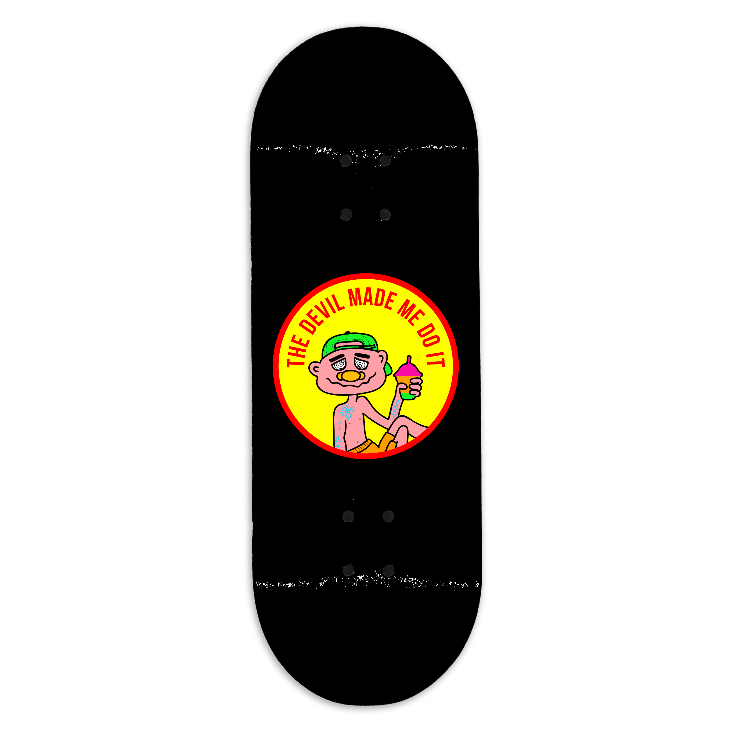 Slushcult "Devil" Pro Fingerboard Deck MINI Skate Shop Slushcult 32mm Popsicle   Slushcult