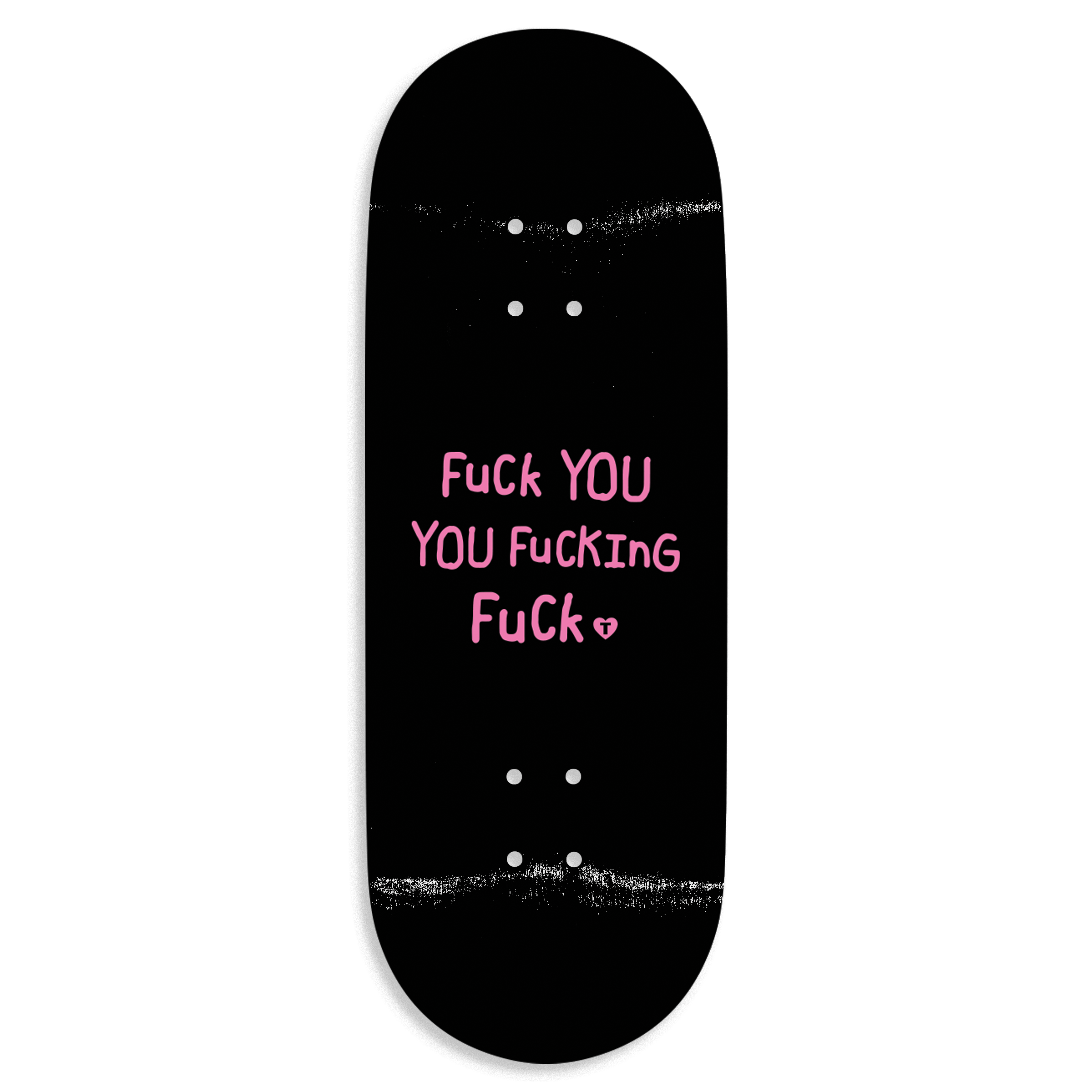 Tender "FU" Pro Fingerboard Deck (Black) Fingerboard Decks Tender Slushcult