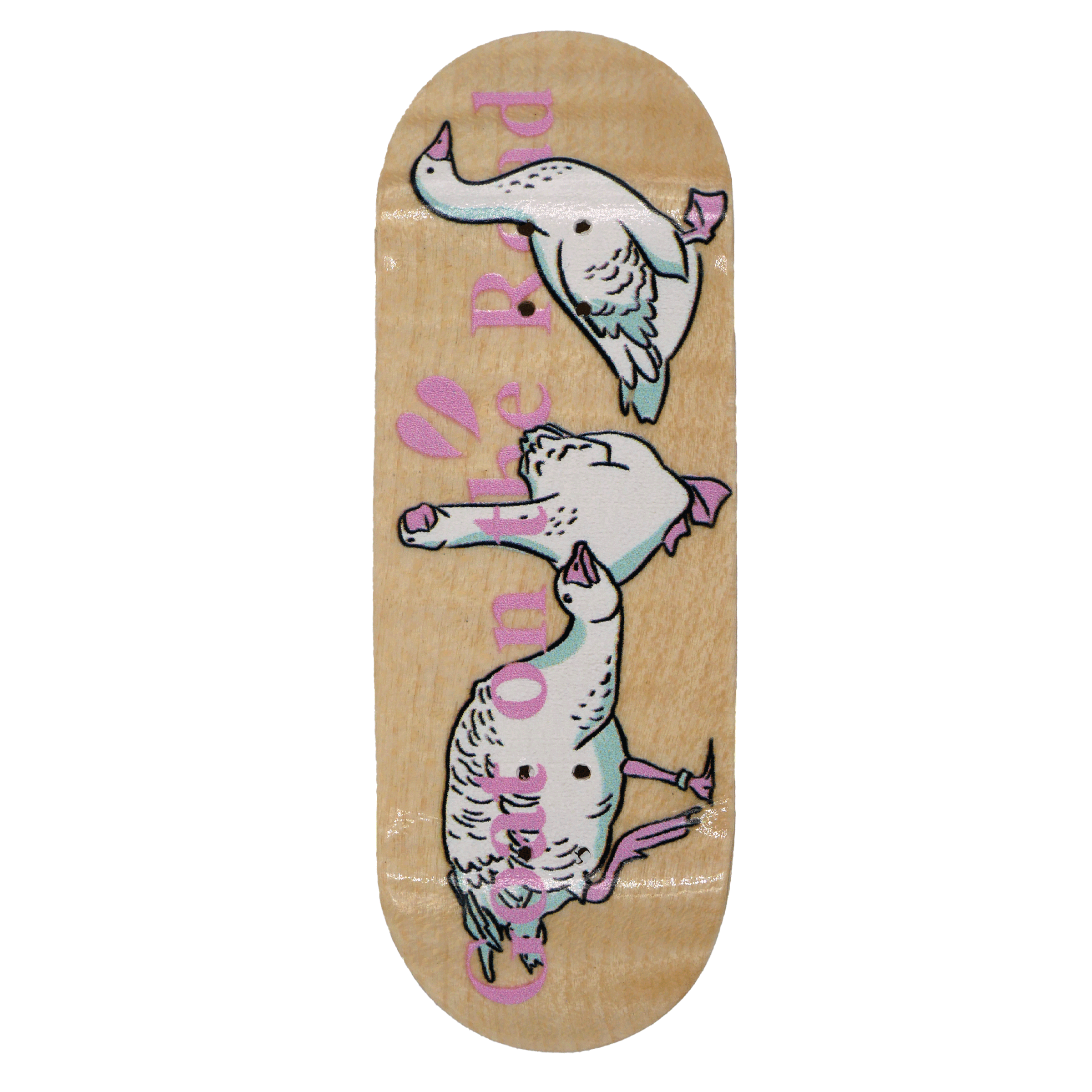 Goat On The Road "Geese" Fingerboard Deck Fingerboard Decks Goat On The Road 34mm Hazy Slushcult