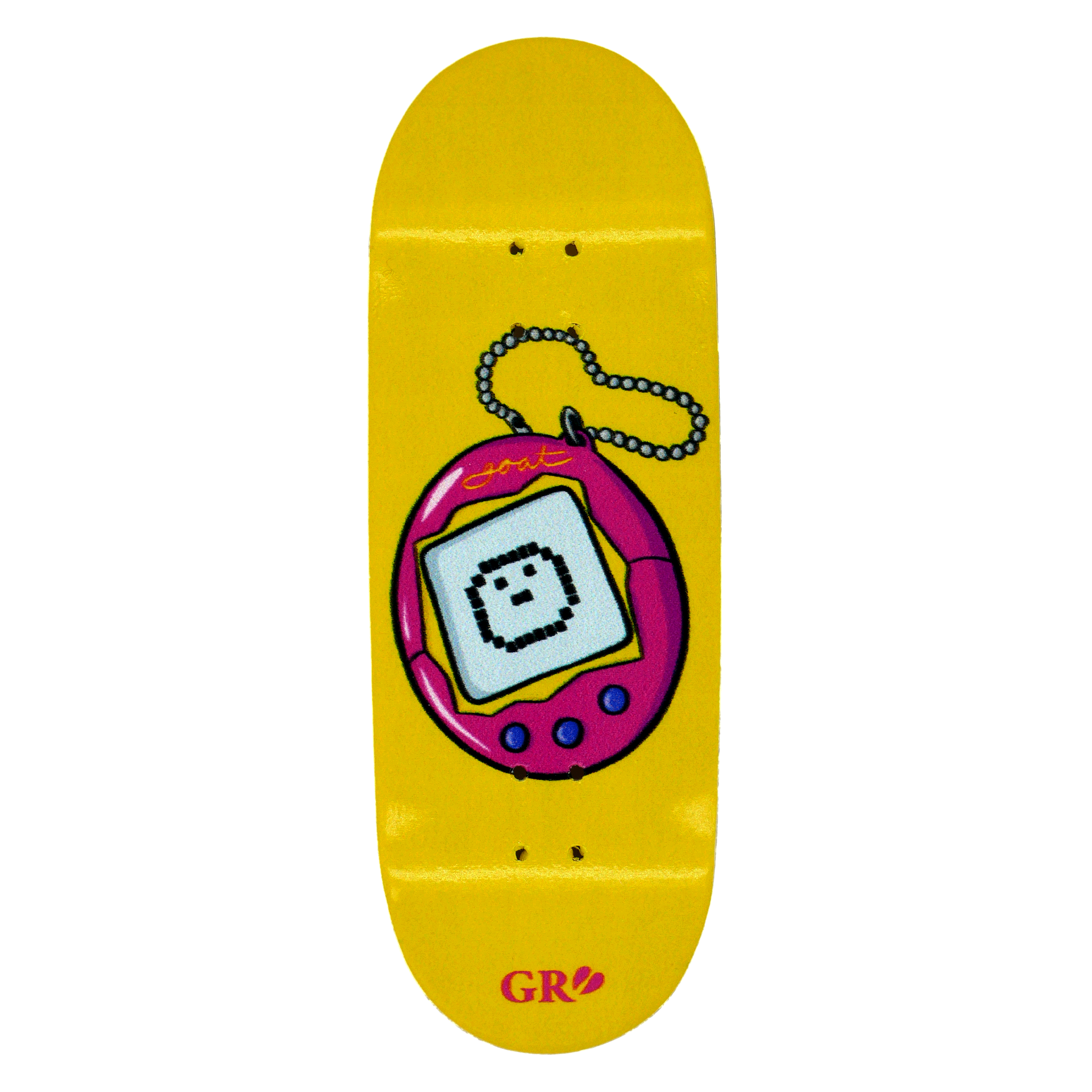 Goat On The Road "Goatgotchi" Fingerboard Deck Fingerboard Decks Goat On The Road 33.5mm Crazy (Yellow) Slushcult