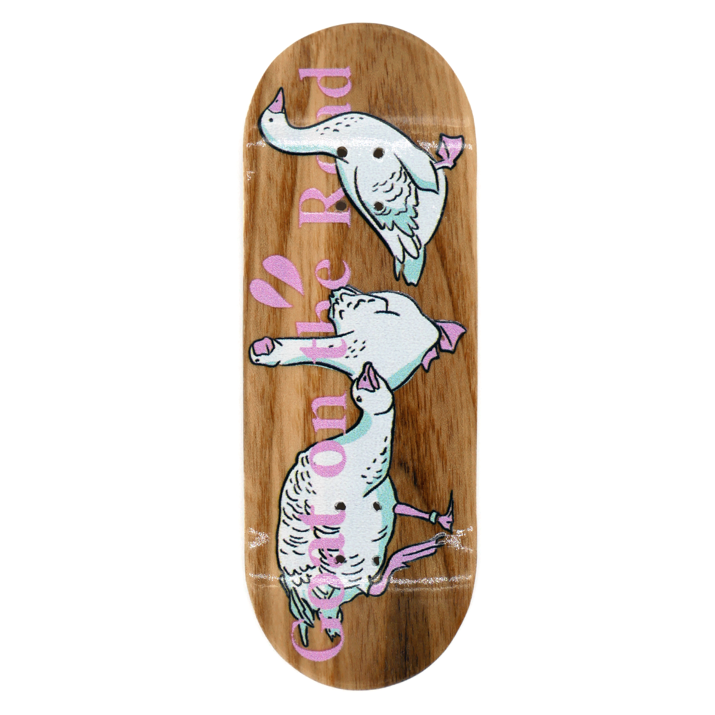 Goat On The Road "Geese" Fingerboard Deck Fingerboard Decks Goat On The Road 33.5mm Hazy Slushcult