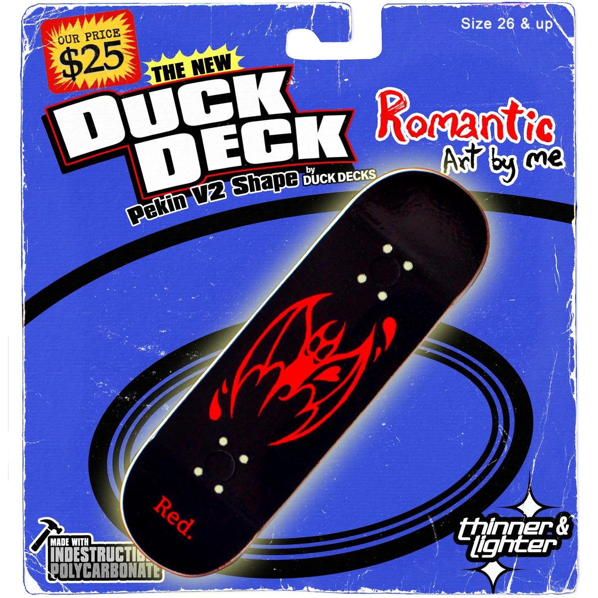 Duck Decks "Red" Fingerboard Deck Fingerboard Decks Bloob    Slushcult