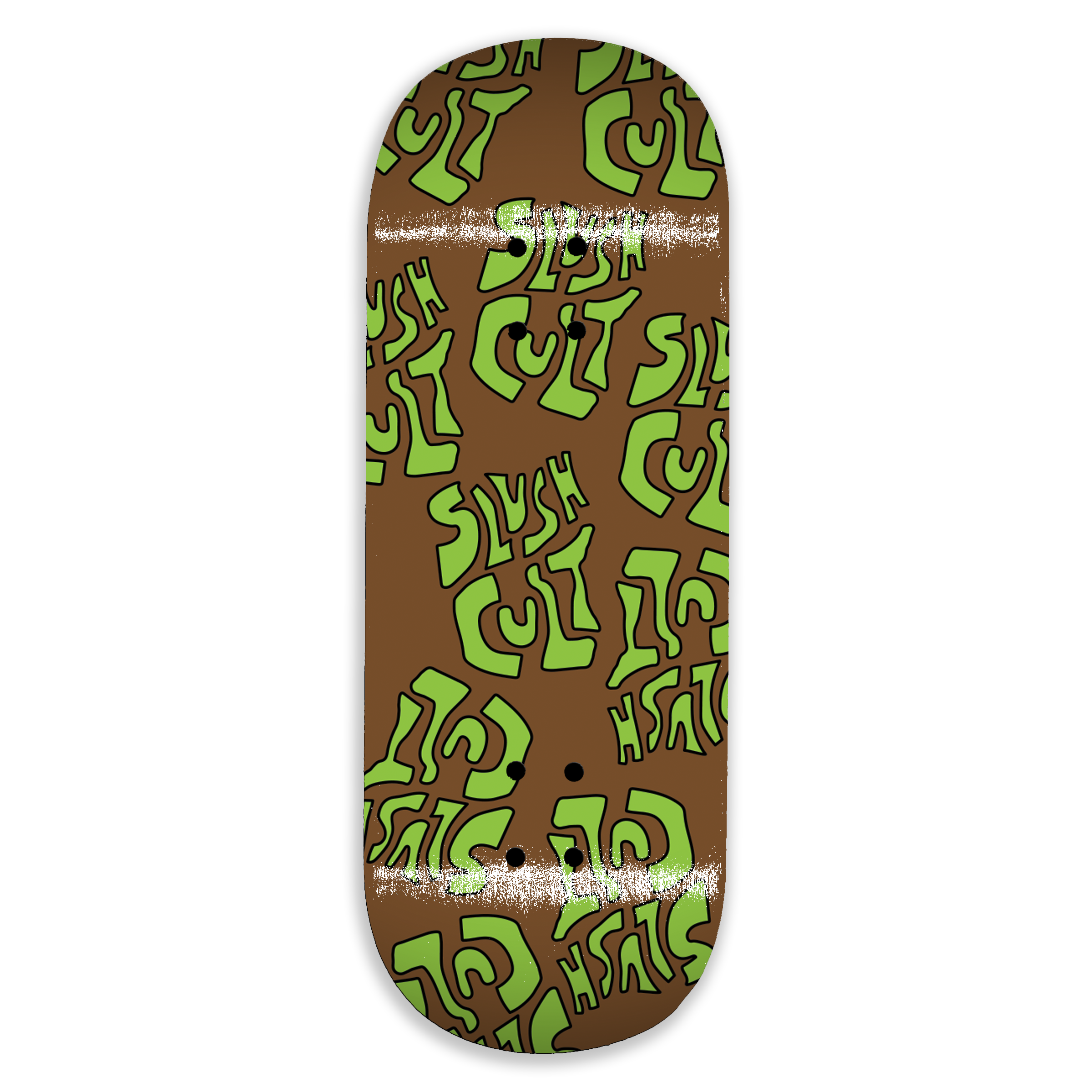 Slushcult "Stack'em Brown" Fingerboard Deck Slushcult x DK Decks Slushcult Slushcult