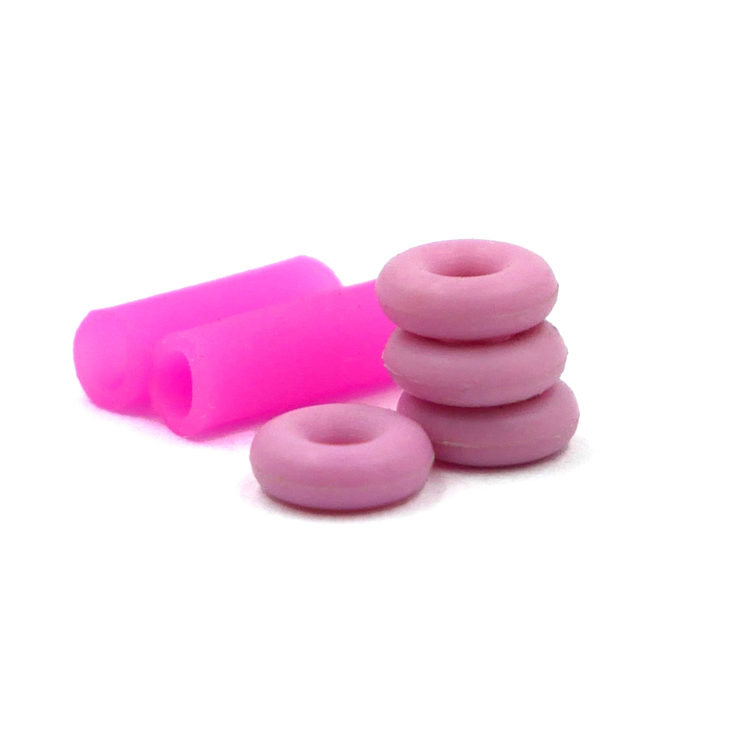 Rattlerz™ O-Ring Fingerboard Bushings Tuning Slushcult Baby Pink   Slushcult