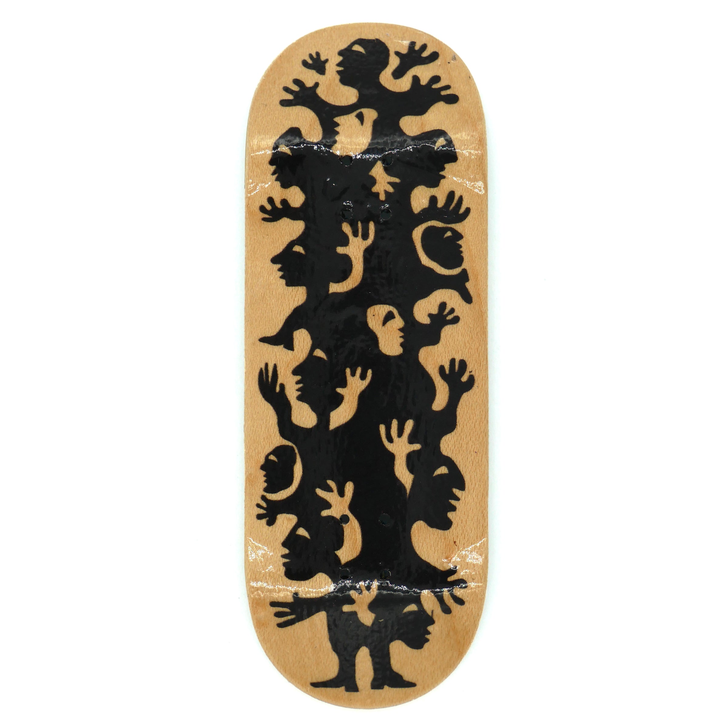 Cowply "Ink Blot" Fingerboard Deck Fingerboard Decks Cowply    Slushcult