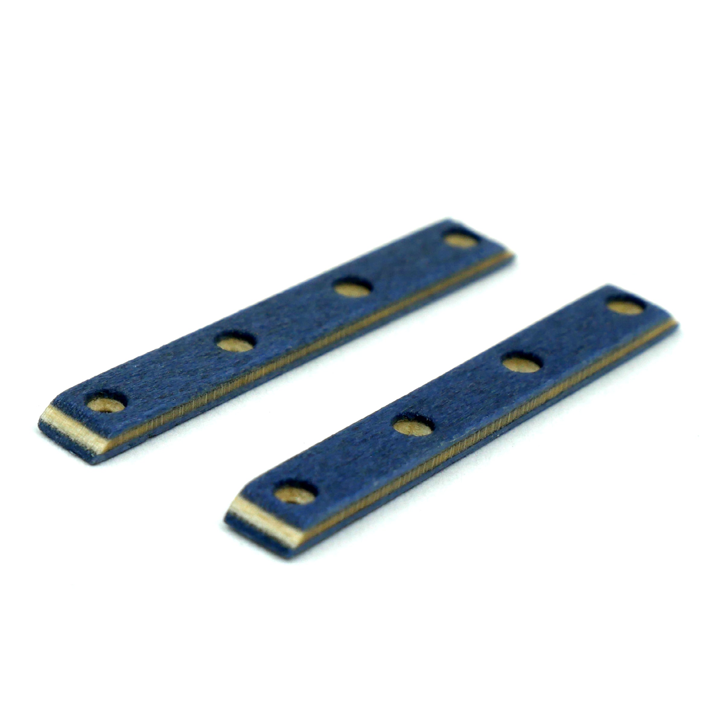 Monorails Wooden Fingerboard Board Rails (Royal Blue) Fingerboard Obstacles Monorails Classic Screws   Slushcult