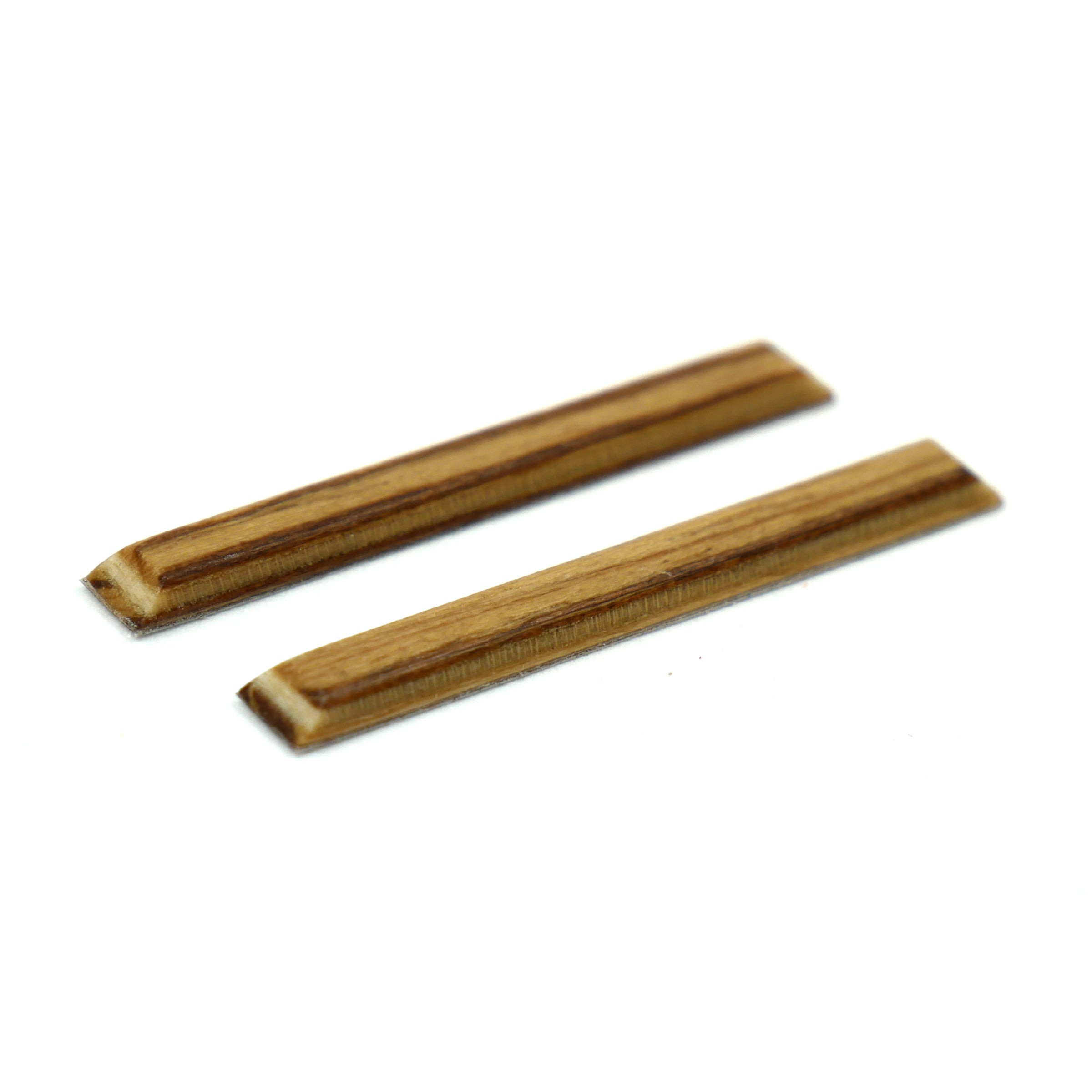 Monorails Wooden Fingerboard Board Rails (Zebrawood) Fingerboard Obstacles Monorails Adhesive (No Screws)   Slushcult