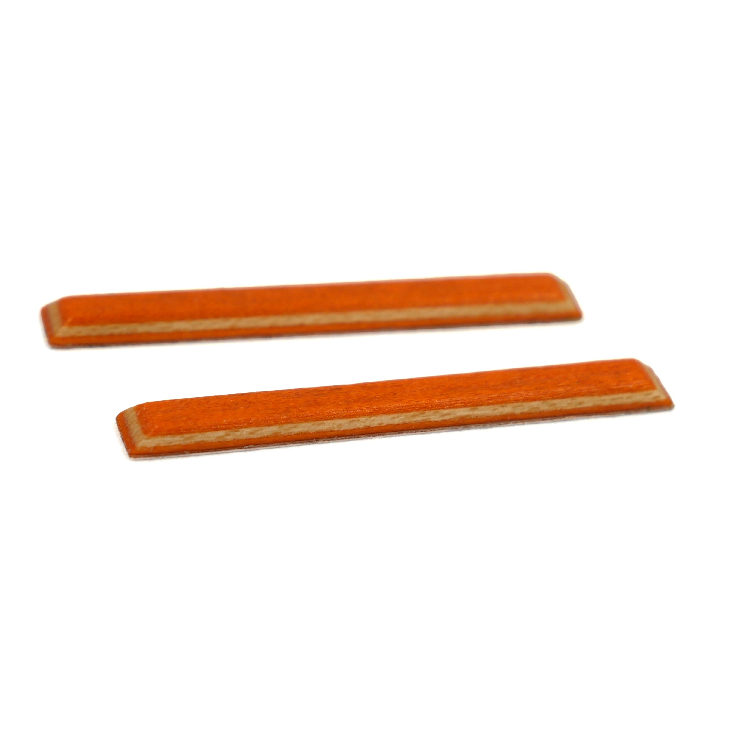 Monorails Wooden Fingerboard Board Rails (Orange) Fingerboard Obstacles Monorails Adhesive (No Screws)   Slushcult