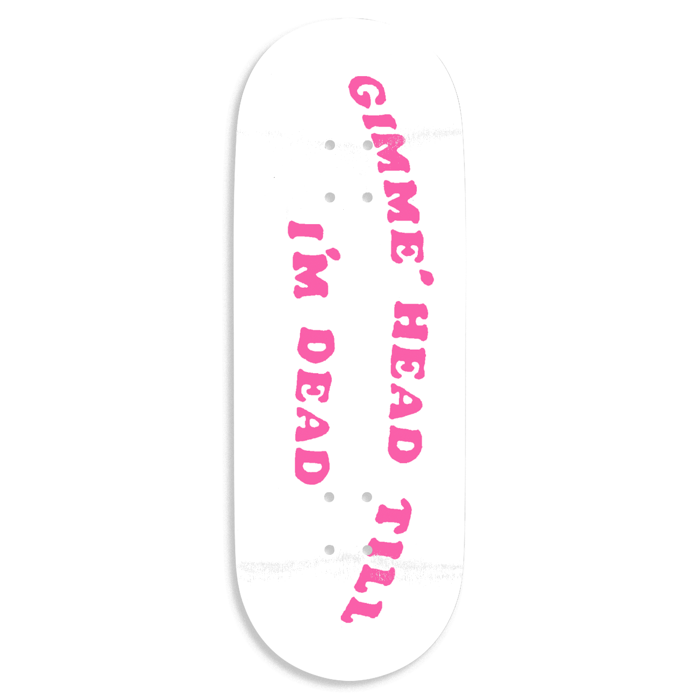 Tender "Head" Pro Fingerboard Deck (White) Fingerboard Decks Tender Slushcult