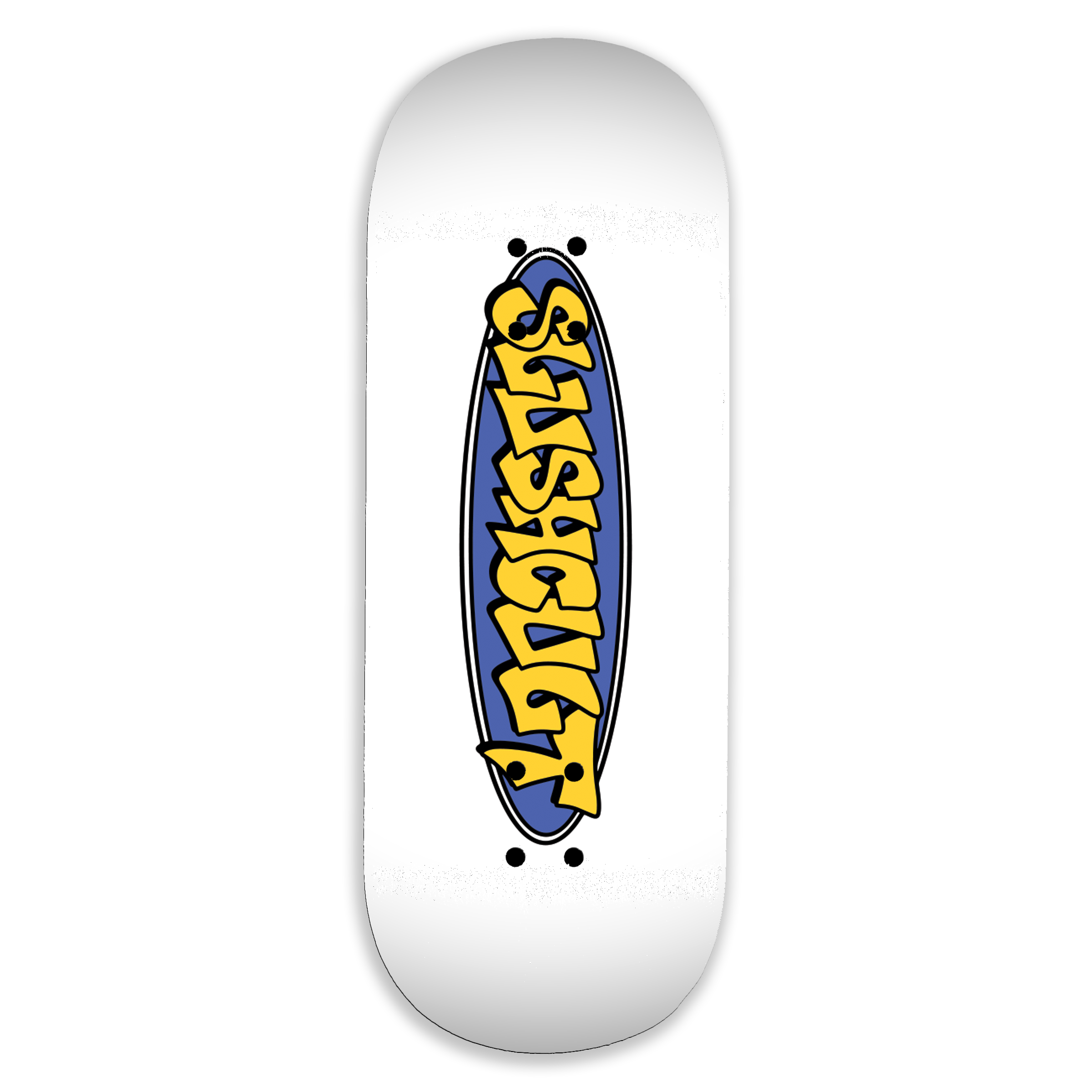 Slushcult "New Oval White" Fingerboard Deck Slushcult x DK Decks Slushcult Slushcult