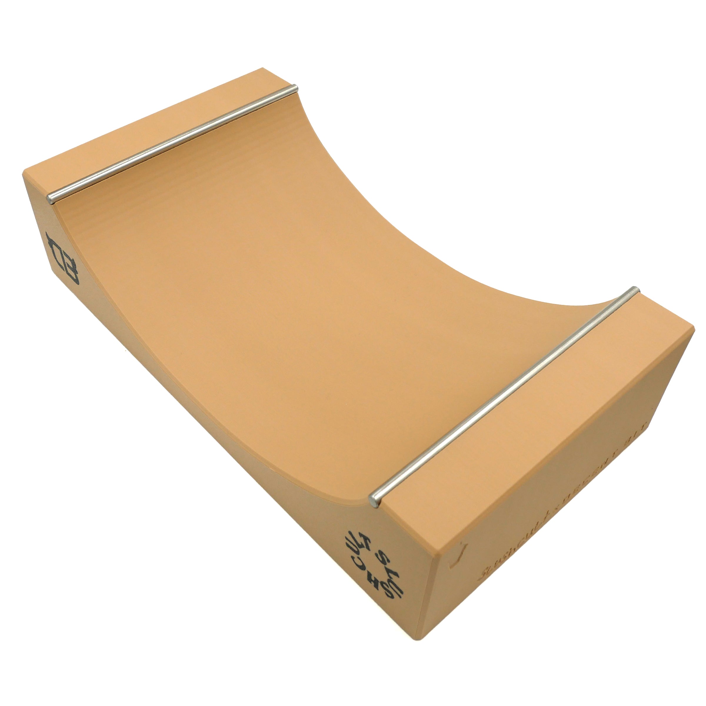 Slushcult X Decent Mini Ramp (Tan) Fingerboard Obstacles Decent Bit    Slushcult