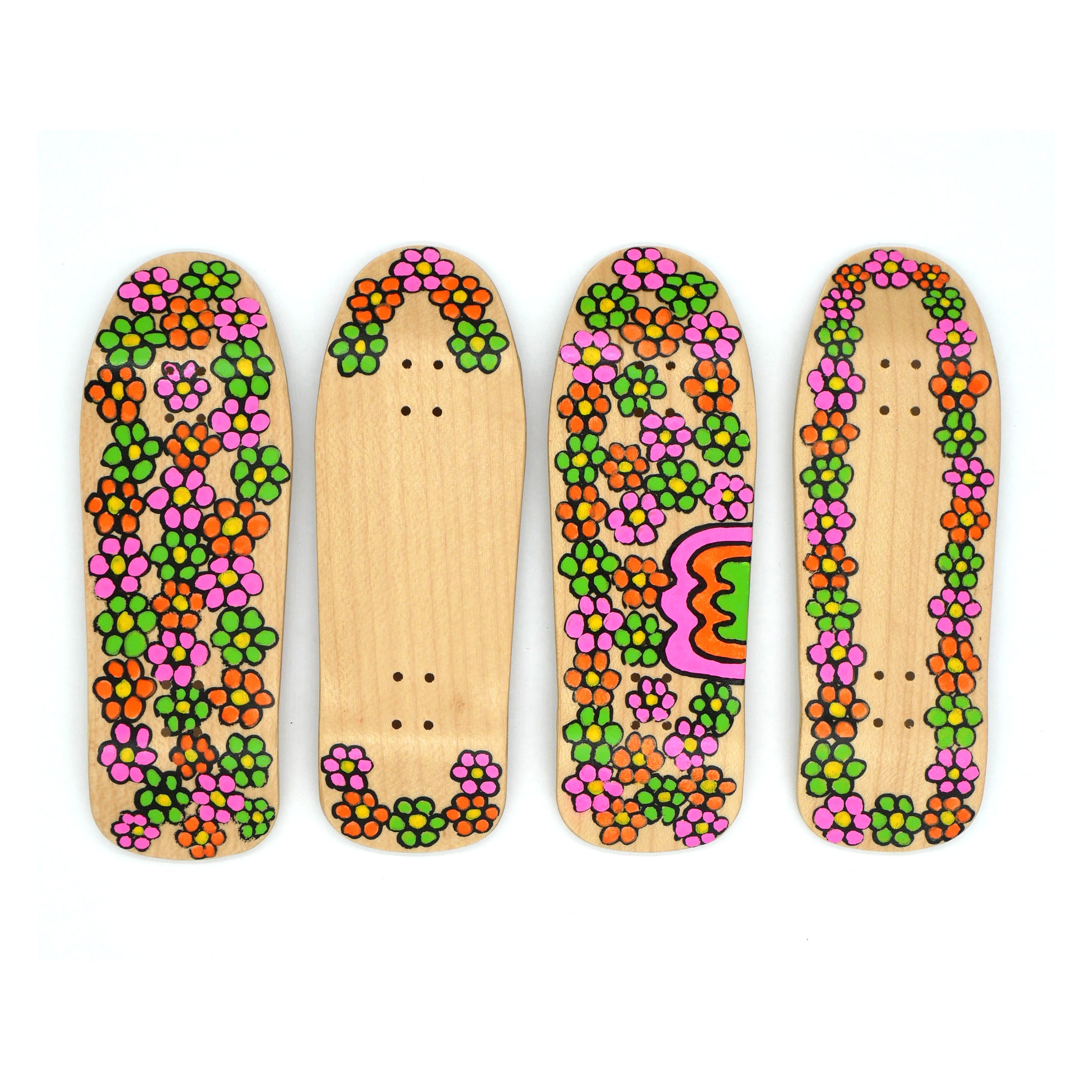 Slushcult x Purple Mountains Pool Cruiser Fingerboard Deck (Hand Painted Limited Edition) Slushcult Decks Purple Mountains Decks    Slushcult