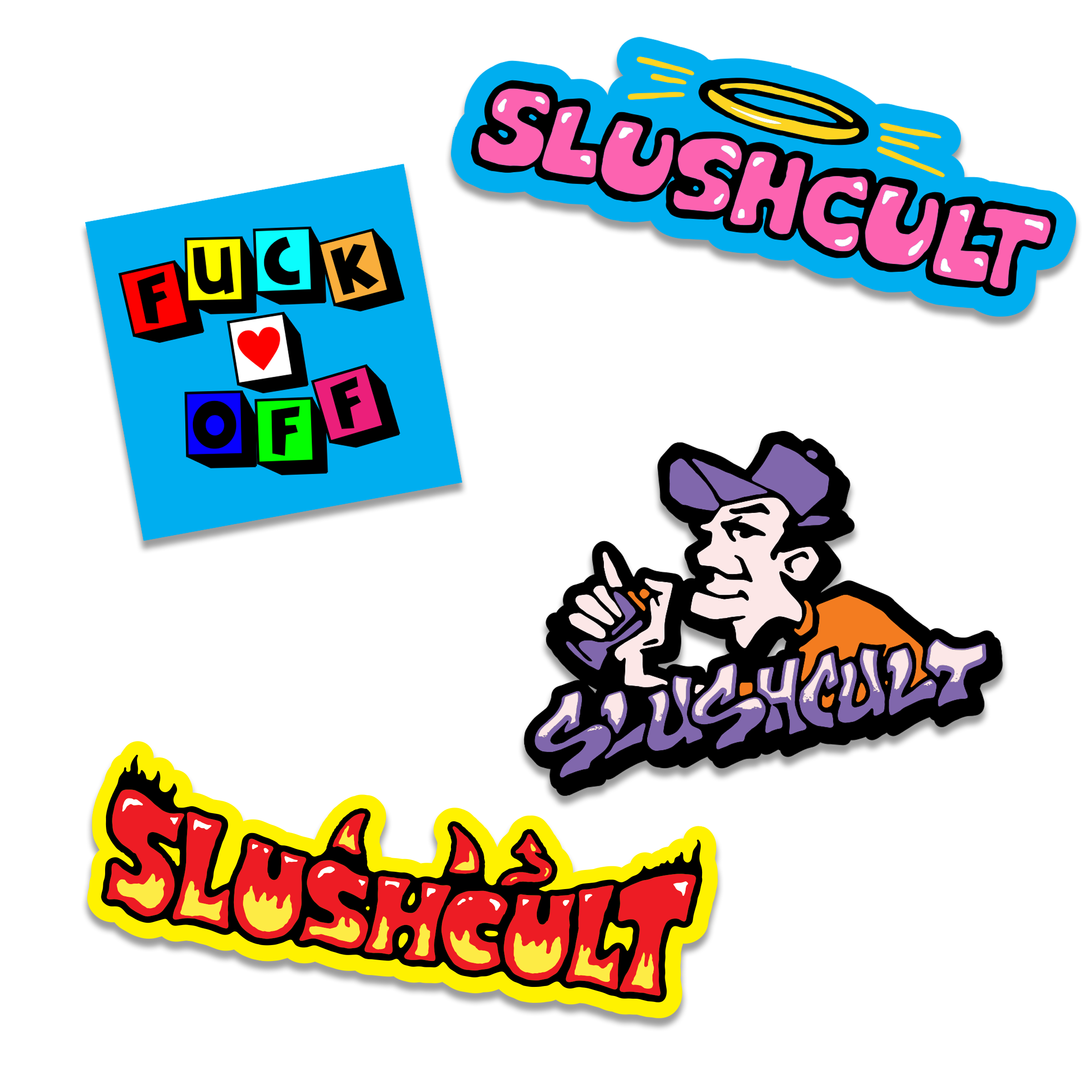 New School Sticker Pack Accessories Slushcult    Slushcult
