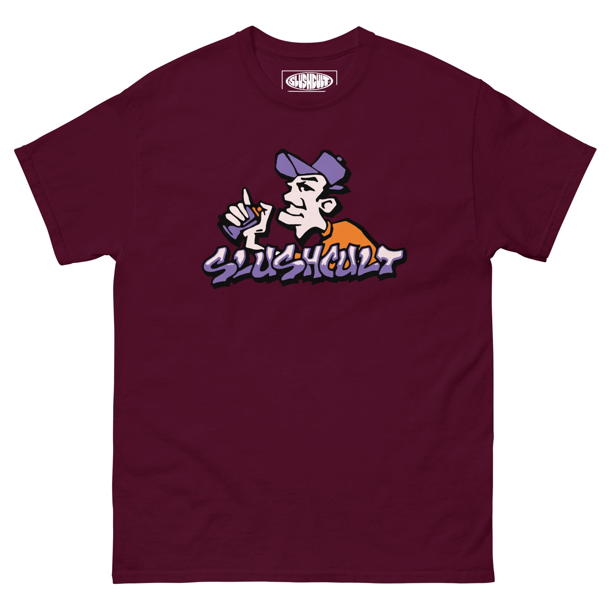 TAGGER TEE Tees Slushcult Maroon S Slushcult