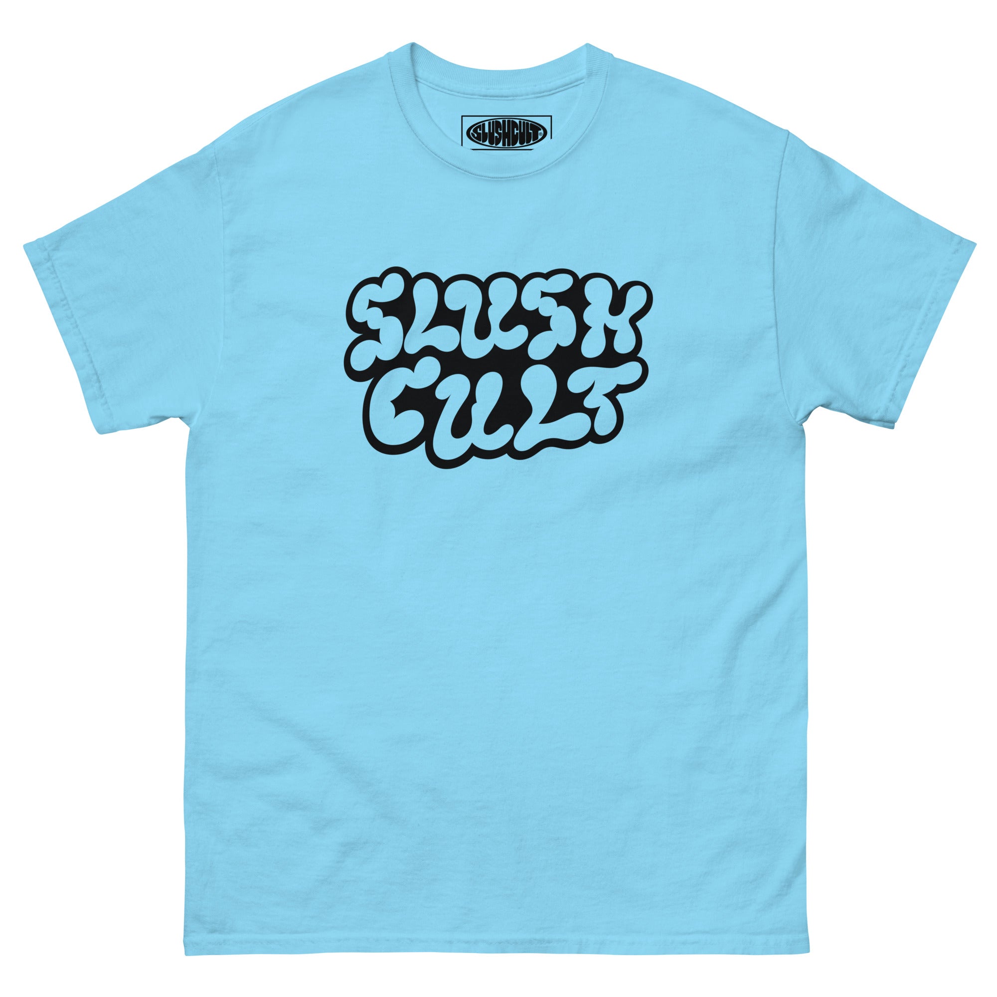 BUBBLE LETTER TEE Tees Slushcult Sky S Slushcult