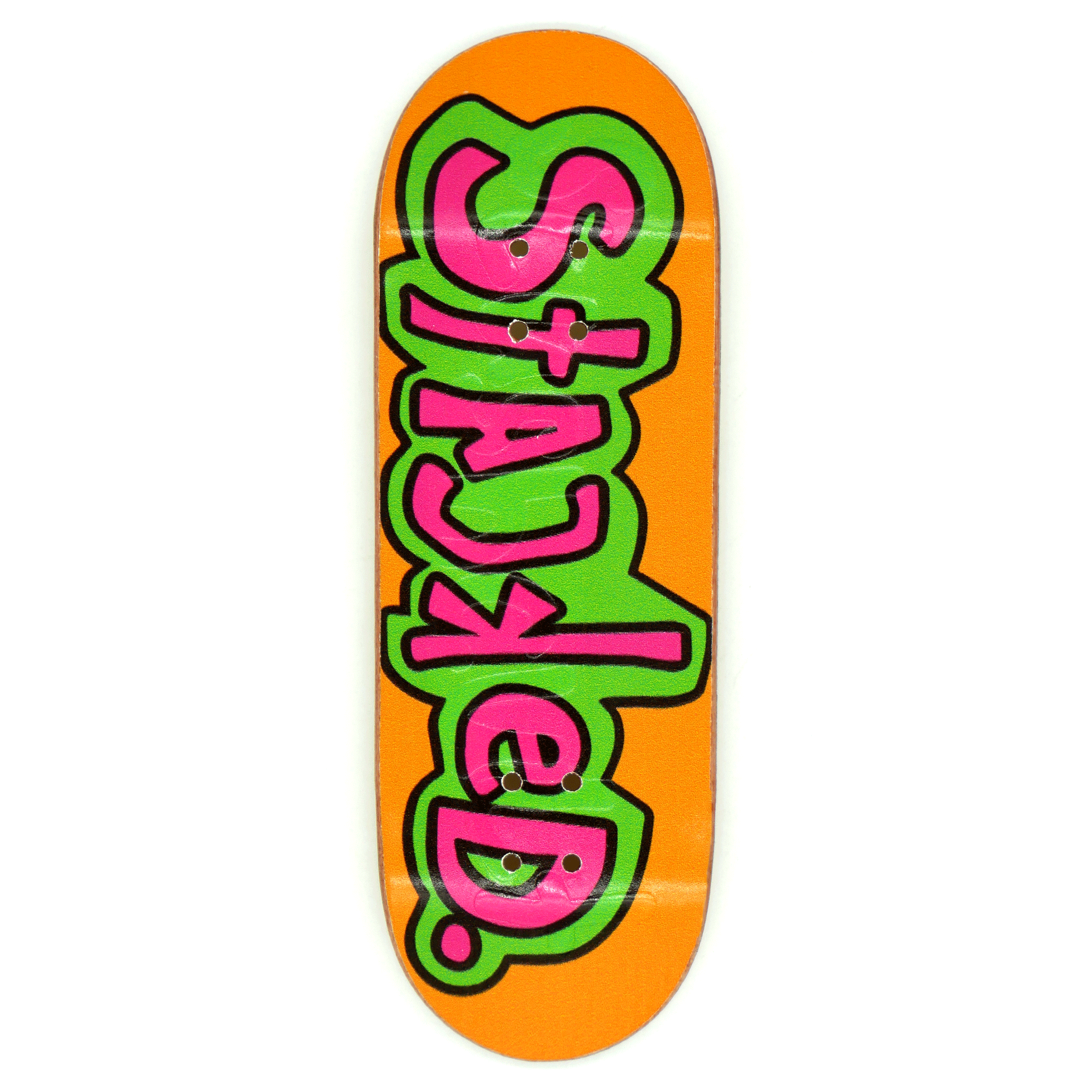 Stacked x Slushcult Embossed Fingerboard Deck Fingerboard Decks Stacked USA 32mm (Orange) Slushcult